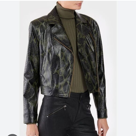 NWT RAMY BROOK Snake Skin JACKET Size XS - Picture 1 of 13